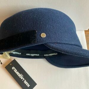 Karl Lagerfeld Navy winter cap-NWT